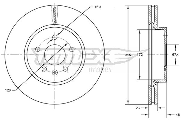 TOMEX Brakes TX 72-97...